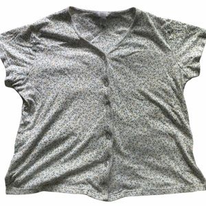 Cute floral button up shirt